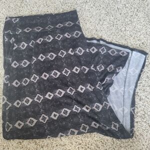 Geometric Y2K Maxi Shirt